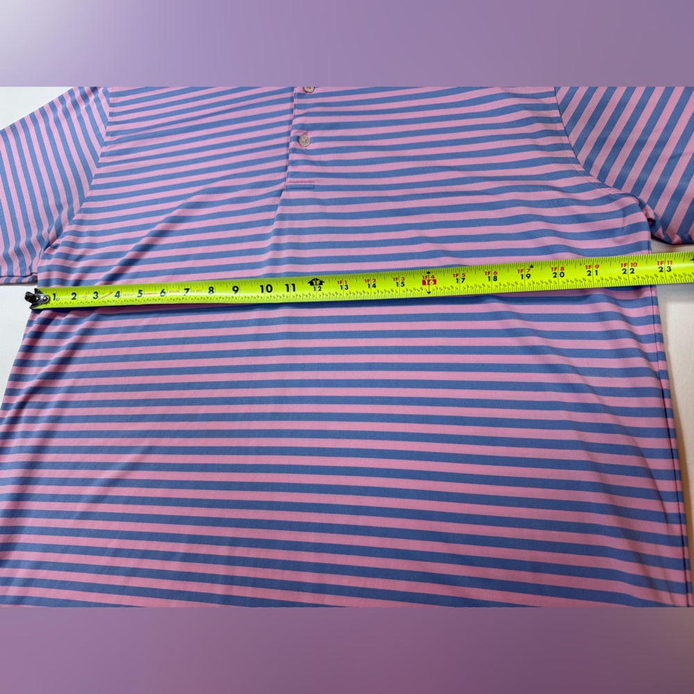 Turtleson Performance Stretch Polo Large Coral St… - image 7